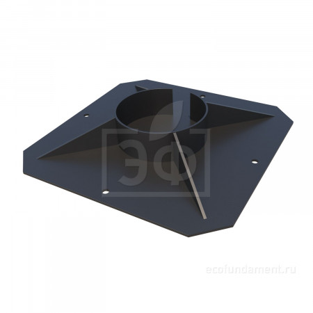 Оголовок сварной для винтовой сваи Ø133 - ОС 350x350